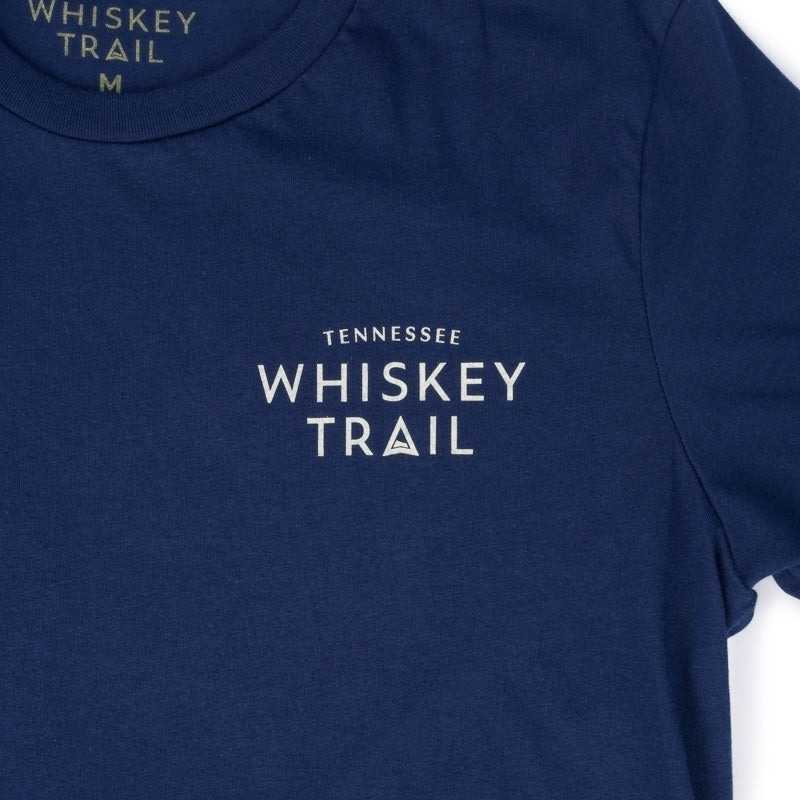 Woodgrain Tee - Navy