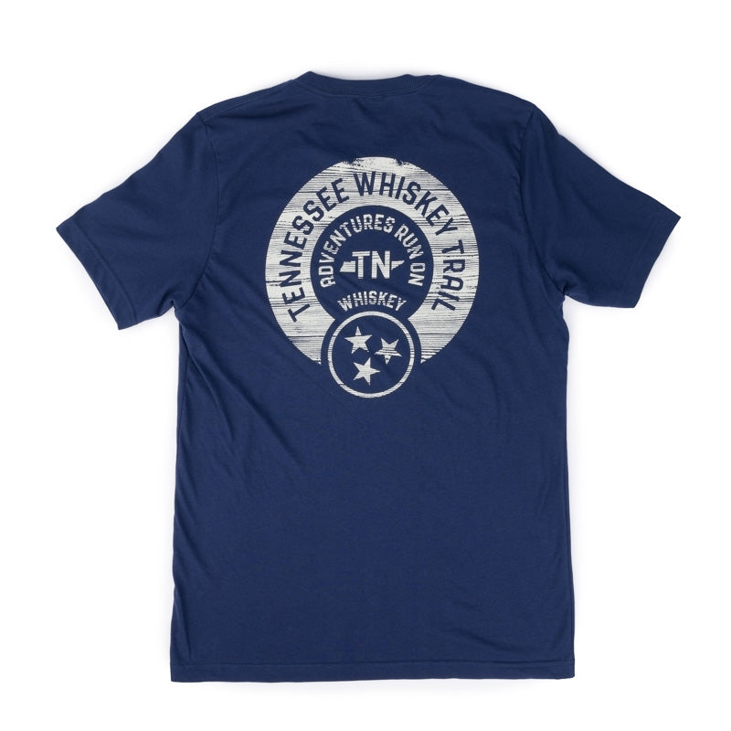 Woodgrain Tee - Navy