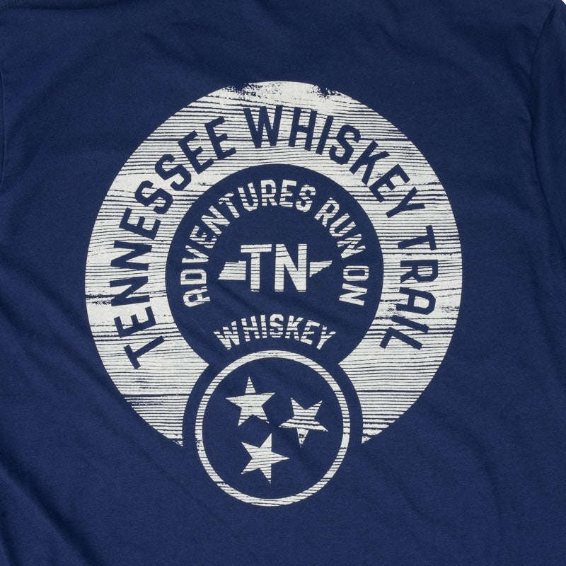 Woodgrain Tee - Navy