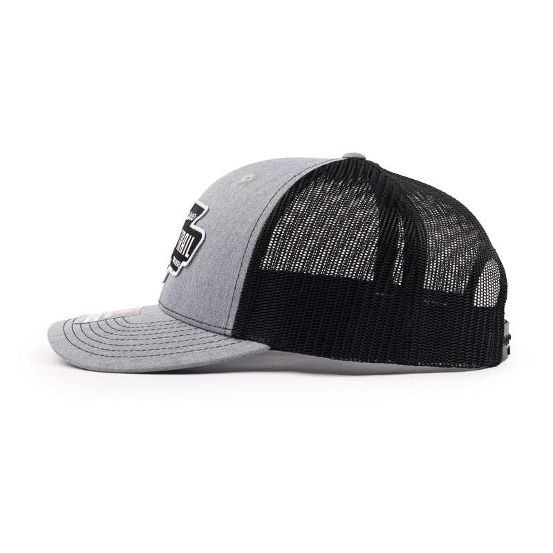 Adventures Trucker Cap - Heather Grey / Black